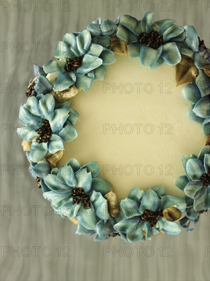 Cake decorated with flowers