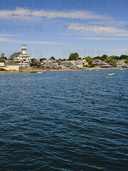 Waterfront village.