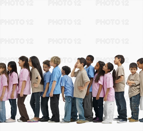 Children in line. Photographer: momentimages