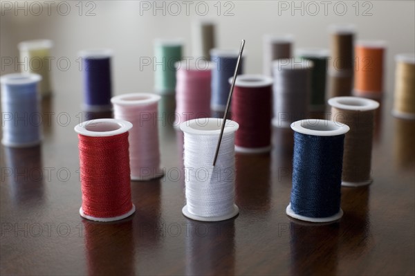 Spools of thread. Photographer: David Engelhardt