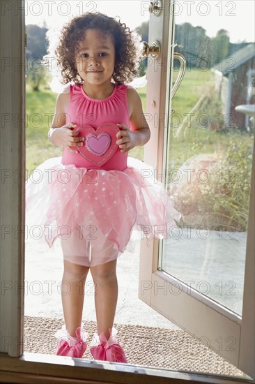 Young girl dressed as a ballerina. Photographer: Pauline St.Denis