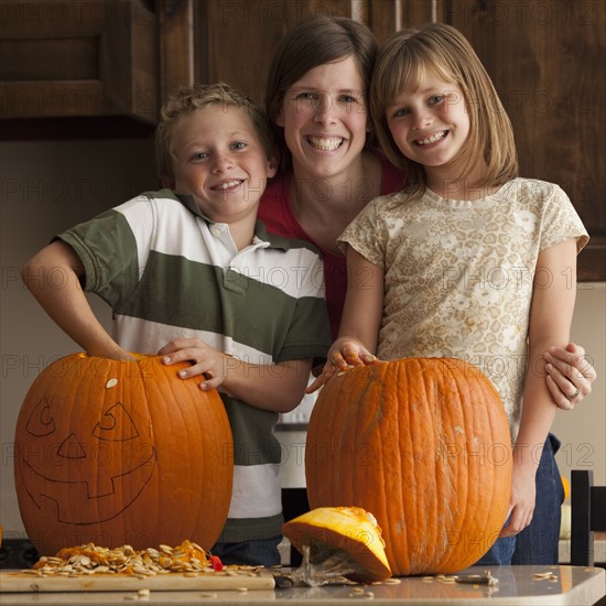 Pumpkin carving. Photographer: Mike Kemp