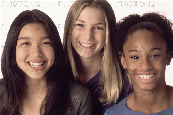 Portrait of three young women. Photographer: Rob Lewine