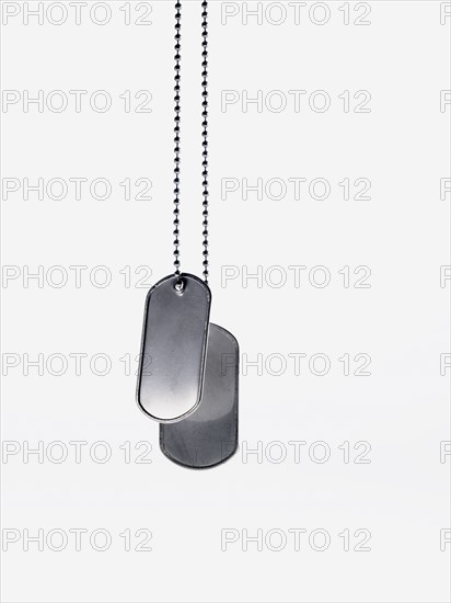 Army tags. Photographer: David Arky
