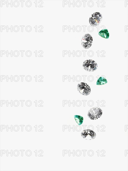 Diamonds and emeralds. Photographer: David Arky