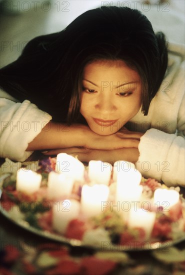 Woman at the spa. Photographer: Rob Lewine