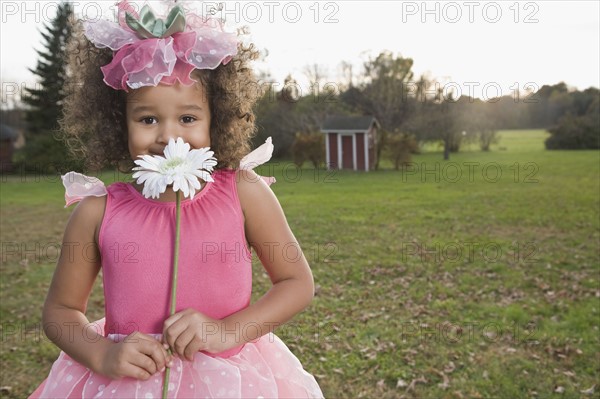 Young girl dressed as a ballerina. Photographer: Pauline St.Denis