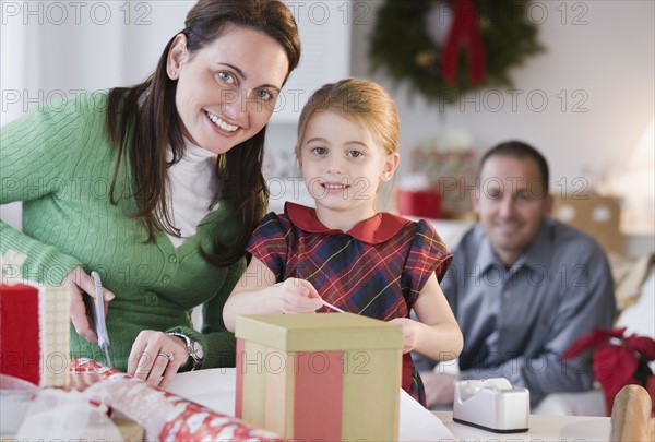 Wrapping presents. Photographer: Jamie Grill