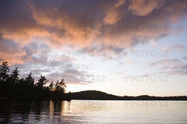 Lake at sunset. Photographer: Chris Hackett