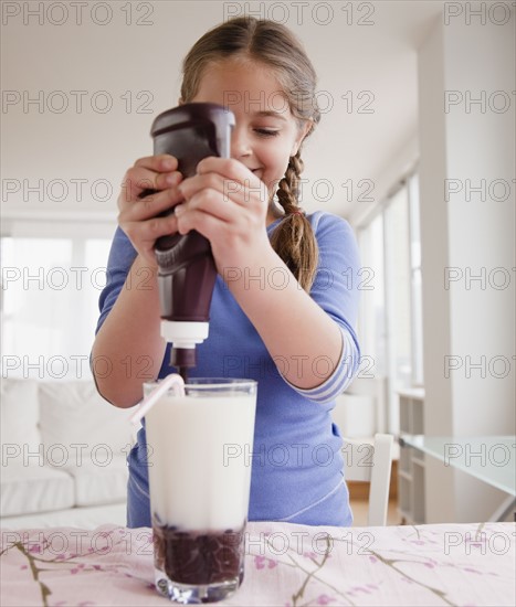 Chocolate milk. Photographer: Jamie Grill