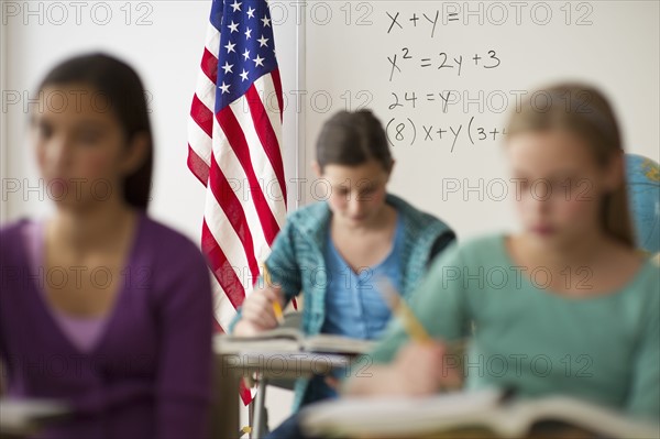 Students in classroom.