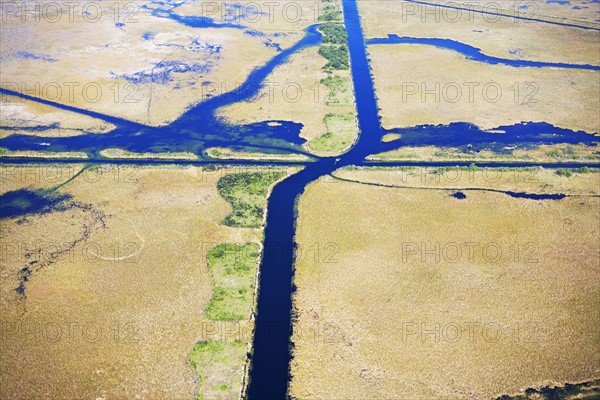 Aerial view of marsh. Photographer: fotog