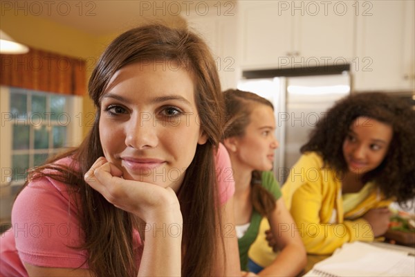 Friends doing homework. Photographer: mark edward atkinson