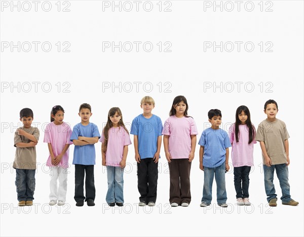 Children in a line. Photographer: momentimages