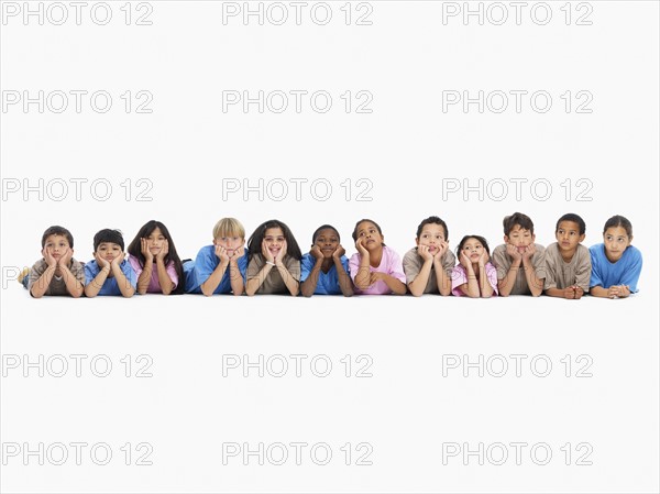 Row of children. Photographer: momentimages