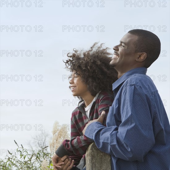 Portrait of man and child. Photographer: Pauline St.Denis