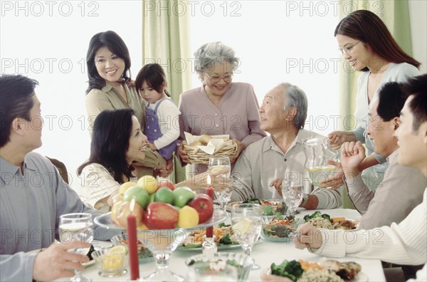 Family dinner. Photographer: Rob Lewine