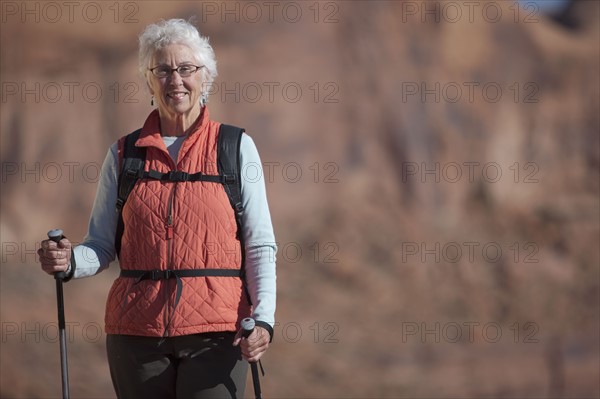 Elderly hiker. Photographer: Dan Bannister