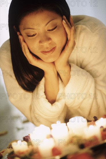 Woman at the spa. Photographer: Rob Lewine