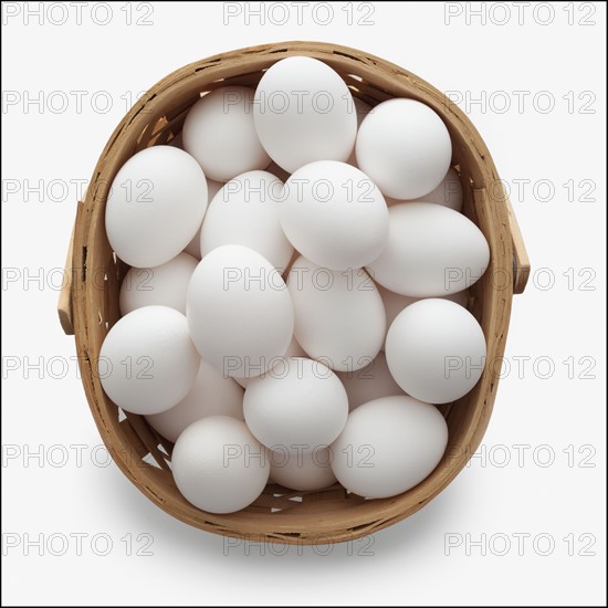 Basket of eggs. Photographer: Mike Kemp