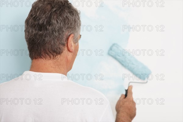 Man painting wall. Photographer: momentimages