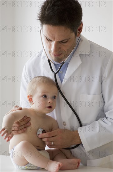 Doctor and baby.