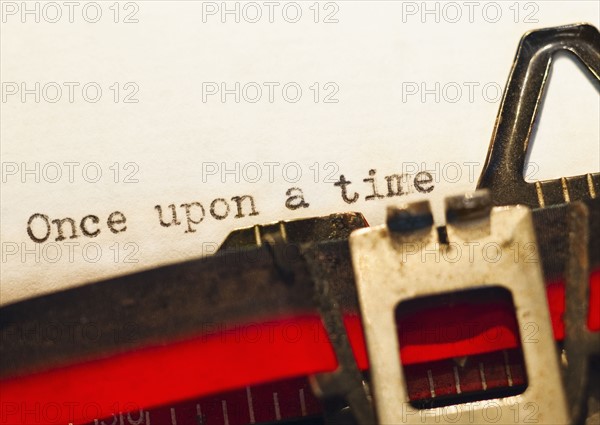 Old fashioned typewriter.