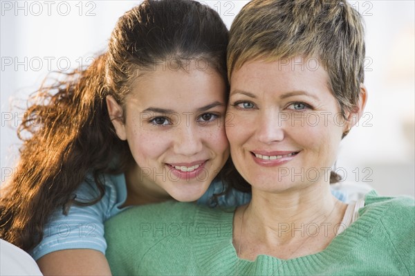 Portrait of a mother and daughter.