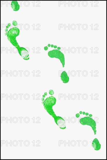 Green footprints. Photographe : Mike Kemp