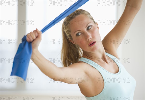Woman working out.
