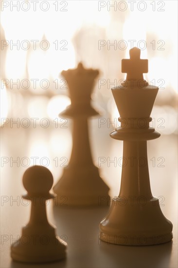 Chess pieces.