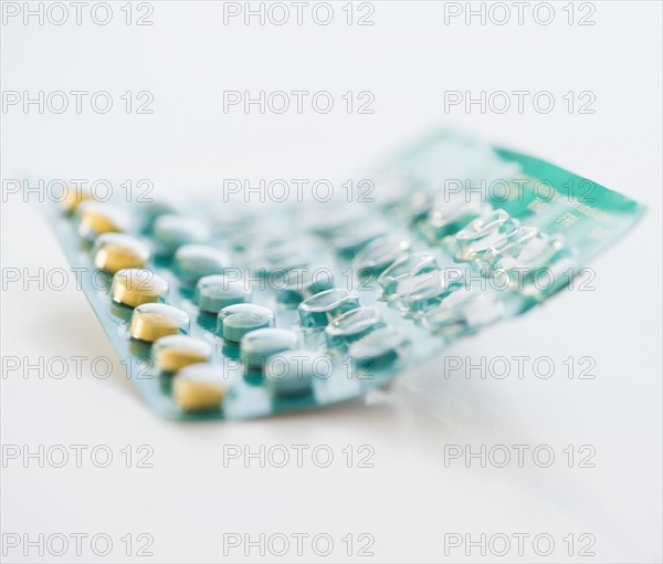 Birth control pills. Photographe : Jamie Grill