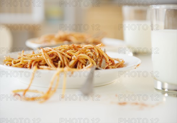 Bowls of spaghetti. Photographe : Jamie Grill