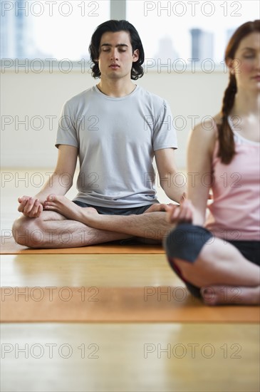 Yoga class. Photographe : Daniel Grill