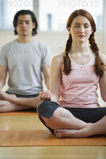 Yoga class. Photographe : Daniel Grill