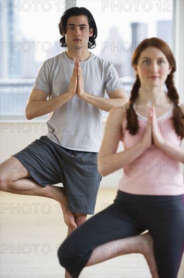 Yoga class. Photographe : Daniel Grill