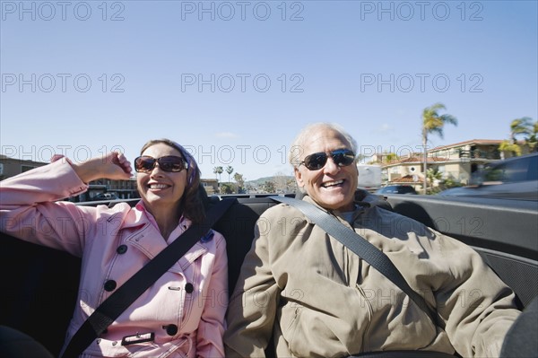 Couple on road trip.