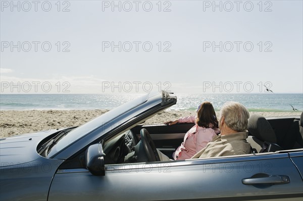 Couple on road trip.