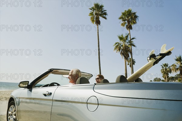 Couple on road trip.