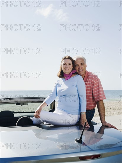 Couple on road trip.