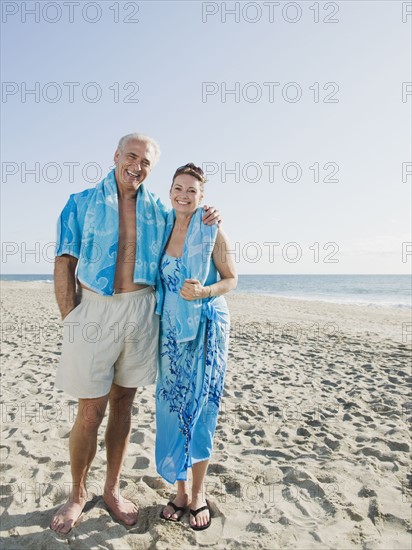 Couple on beach.