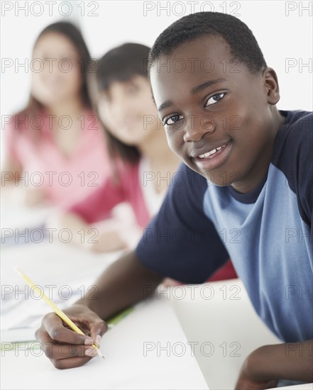 Students in classroom. Photographe : momentimages