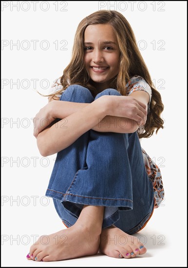 Portrait of a happy young girl. Photographe : Mike Kemp