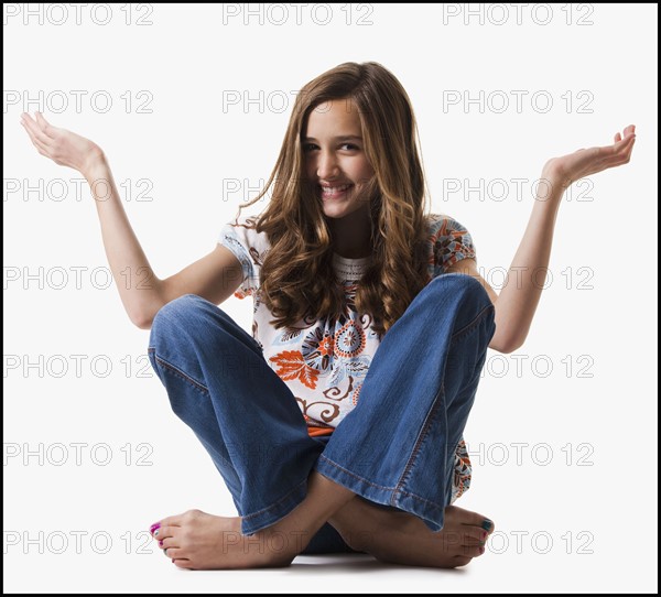 Expressive young girl. Photographe : Mike Kemp