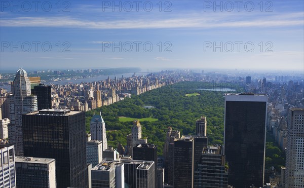 New York City skyline.