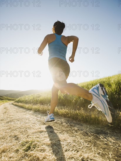 Trail running.