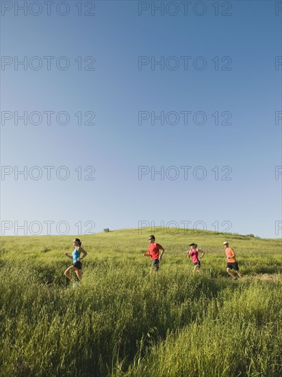 Trail running.