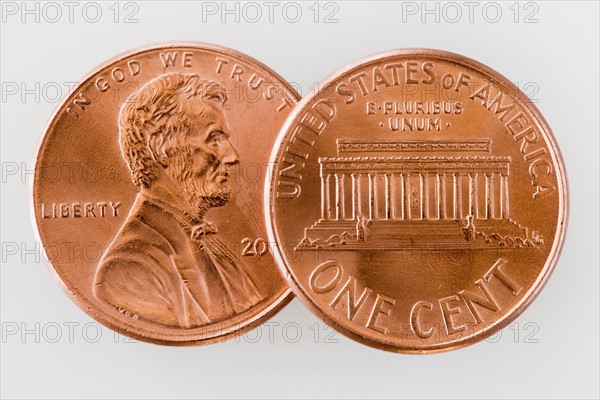Two pennies.