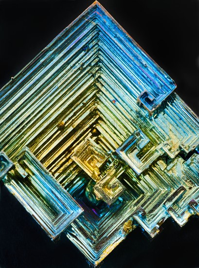 Bismuth crystal.