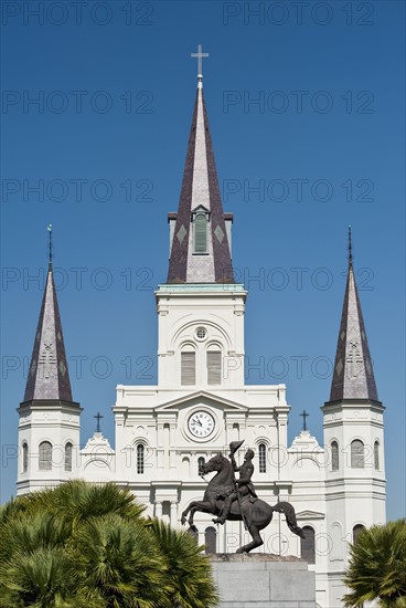 Statue of Andrew Jackson.